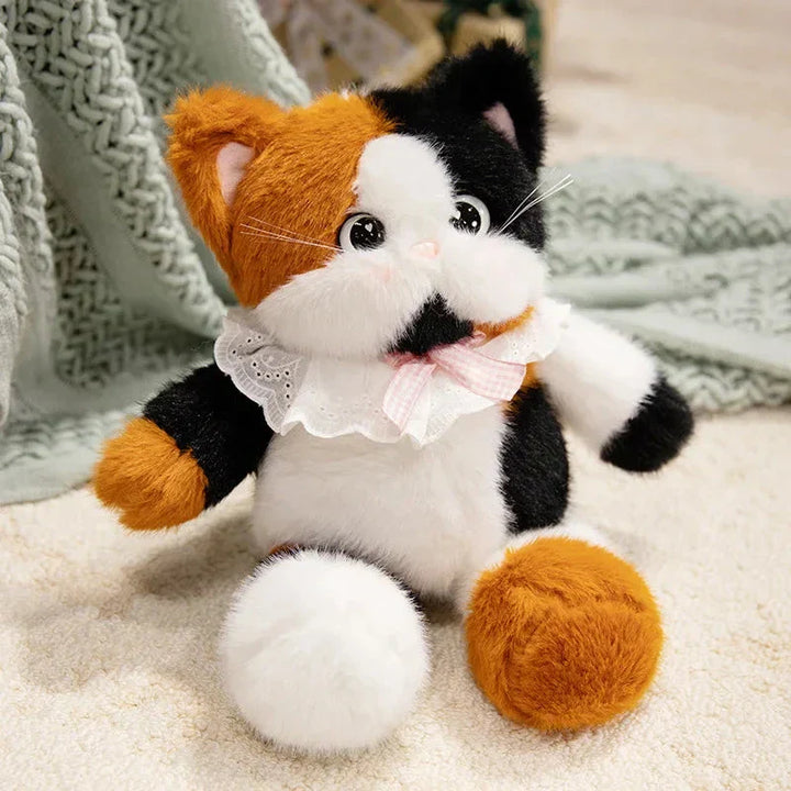 Skanto | Storøydet Calico Siamesisk Katt Plush Venner