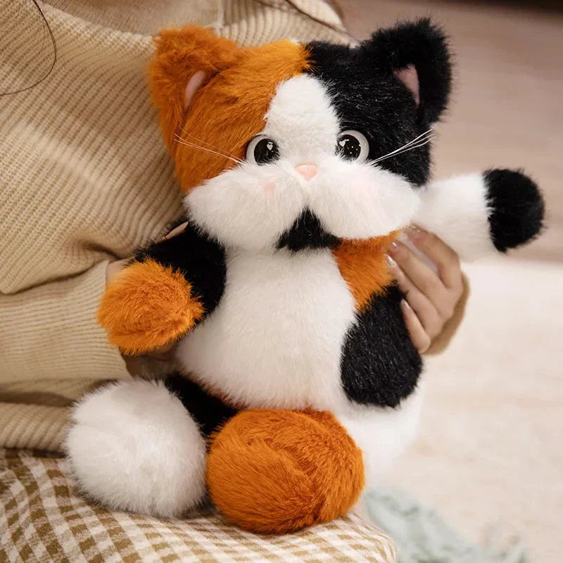 Norvo | Storøydet Calico Siamesisk Katt Plush Venner