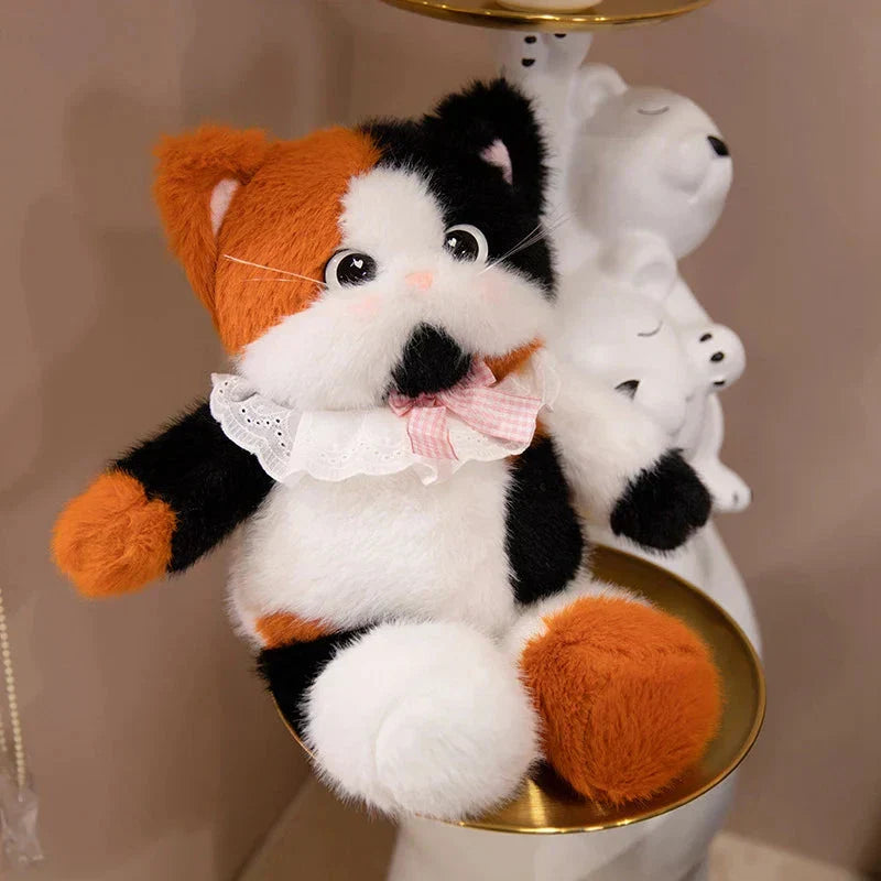 Norvo | Storøydet Calico Siamesisk Katt Plush Venner