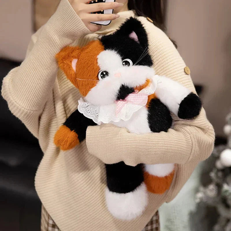 Norvo | Storøydet Calico Siamesisk Katt Plush Venner