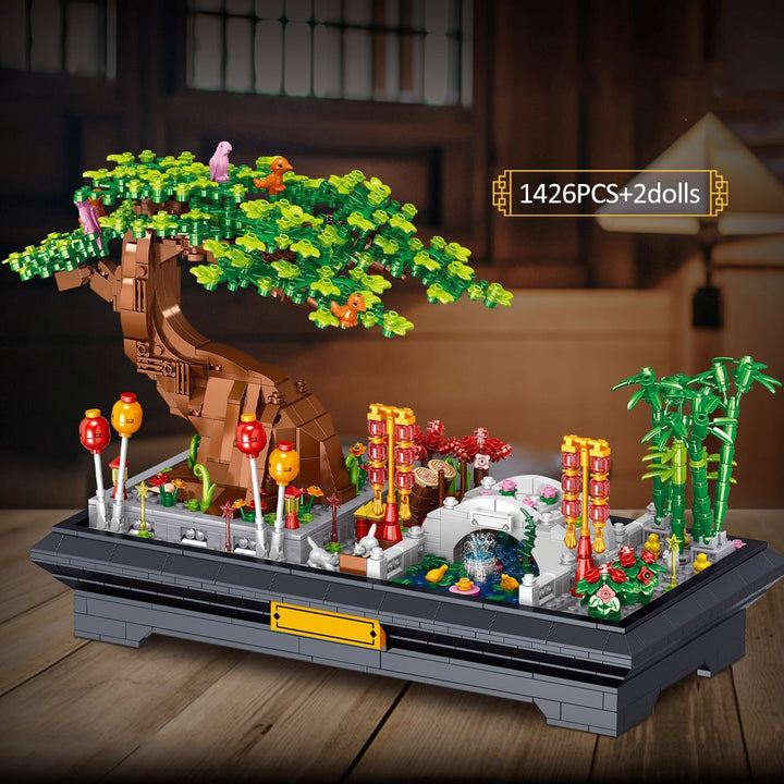 Skanto | Bonsai Bamboo Tree Lake Scene Nano Byggesett