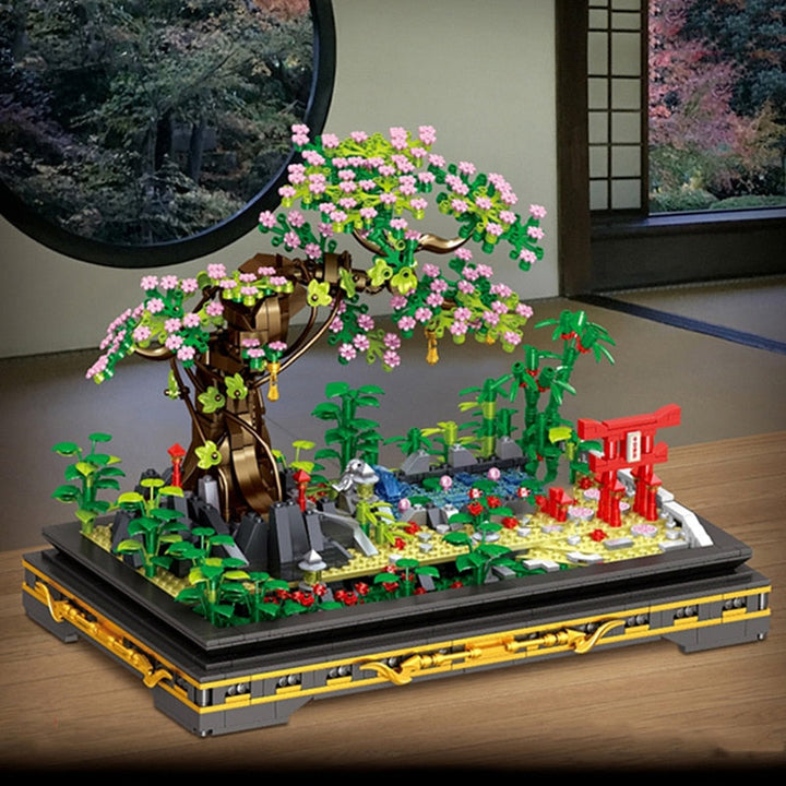Skanto | Bonsai Sakura Shrine Scenic Building Nano Sets Collection
