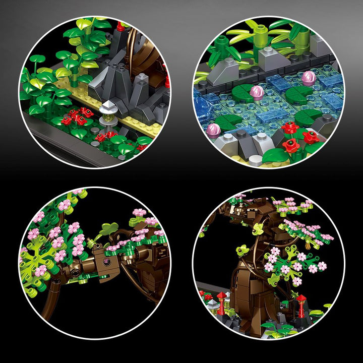 Skanto | Bonsai Sakura Shrine Scenic Building Nano Sets Collection