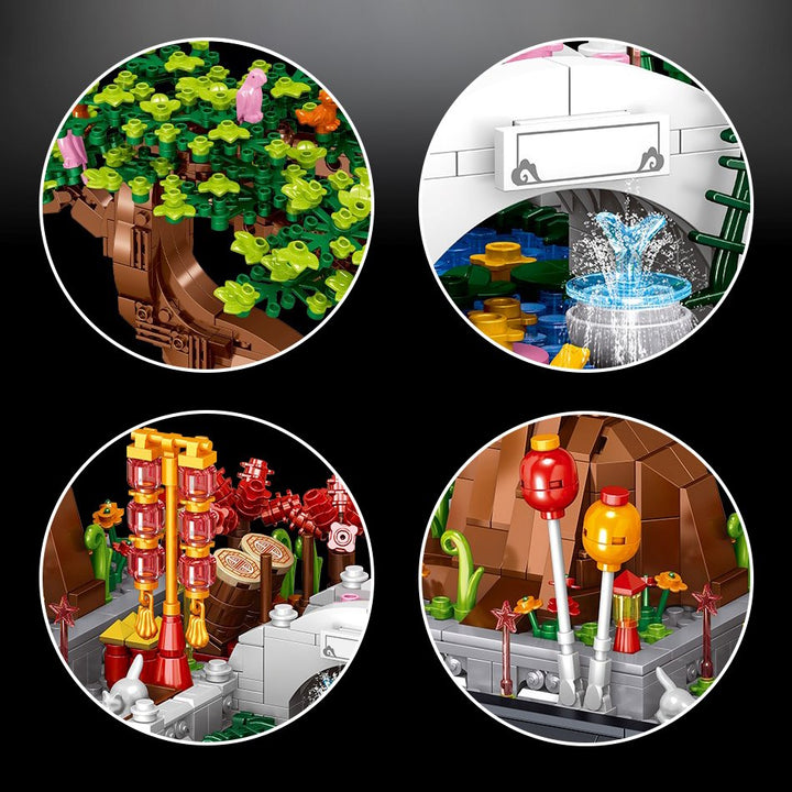 Skanto | Bonsai Sakura Shrine Scenic Building Nano Sets Collection