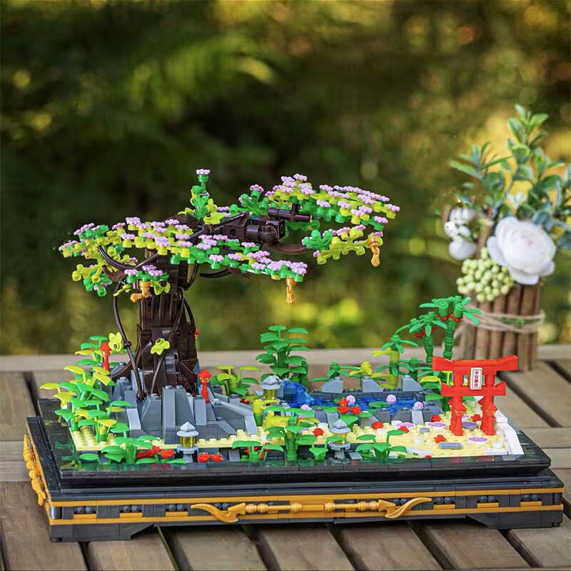 Skanto | Bonsai Sakura Shrine Scenic Building Nano Sets Collection