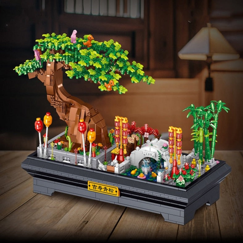 Skanto | Bonsai Sakura Shrine Scenic Building Nano Sets Collection