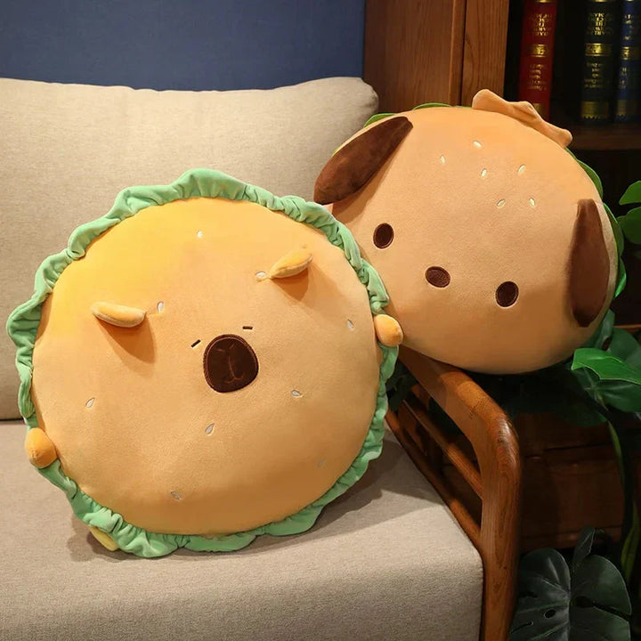 Skanto | Capybara & Dog Hamburger Plüsjeposepute