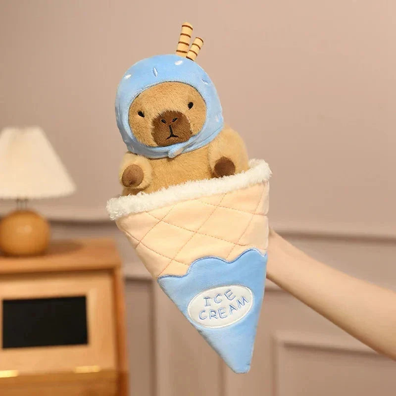 Skanto | Capybara Soft Iskrem Vaffel Plush