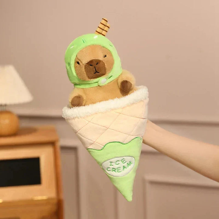 Skanto | Capybara Soft Iskrem Vaffel Plush
