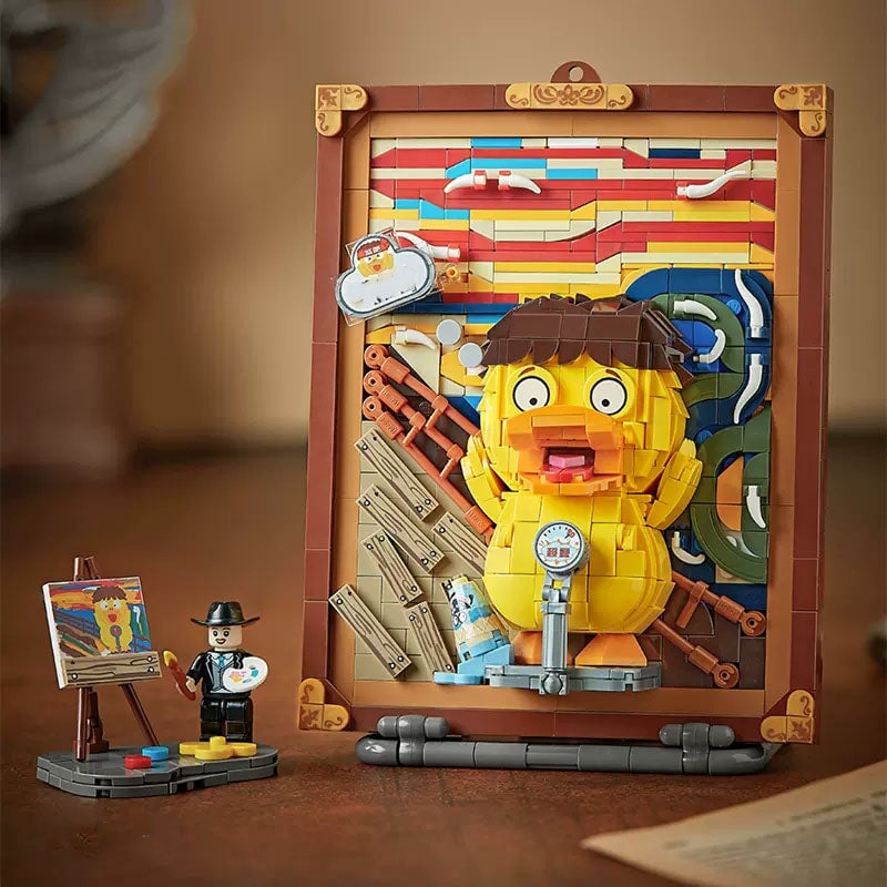 Skanto | Karikatur Kjente Malerier Mikro Byggesteiner