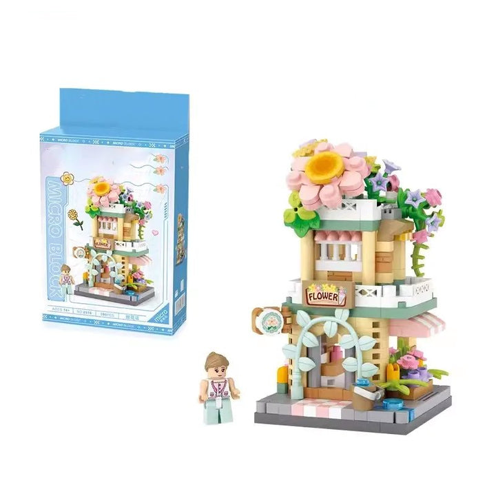Skanto | City View Iskrem Panda Kafeer Blomster Kamera Butikker Mikro Bygning Sett
