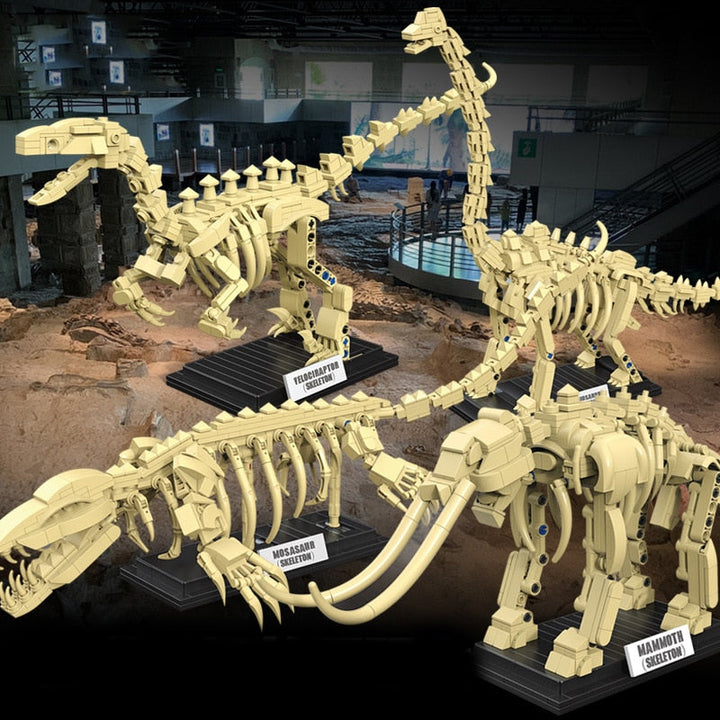 Skanto | Dinosaur Fossil Skeletons Byggeklosser Samling 2 | BEGRENSET LAGER