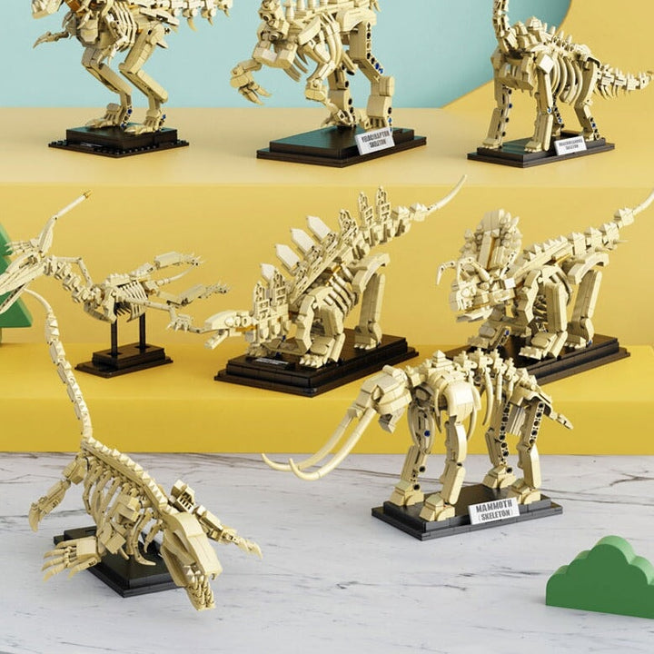 Skanto | Dinosaur Fossil Skeletons Byggeklosser Samling 2 | BEGRENSET LAGER