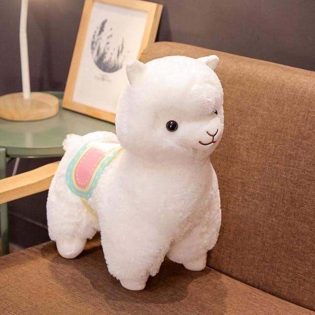 Norvo | Kawaii Rosa Lilla Hvit Fluffy Alpaca Plushie Samling