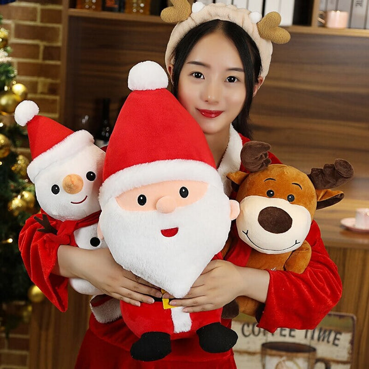 Skanto | Vennlig Santa Reindeer Snømann Plushies