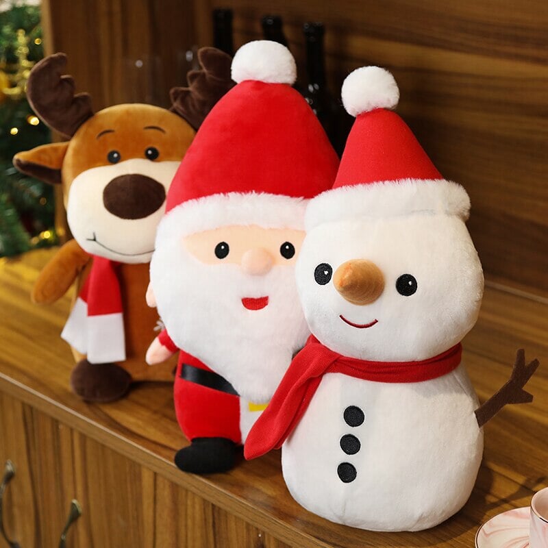 Skanto | Vennlig Santa Reindeer Snømann Plushies