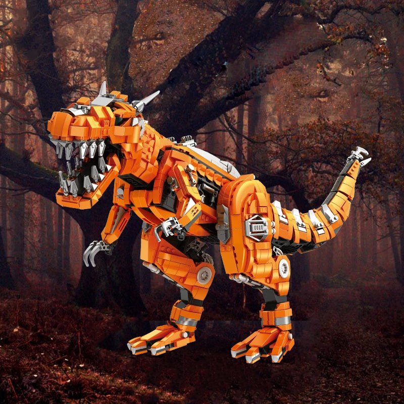 Skanto | Gylden Carnosaurus Byggeklosser