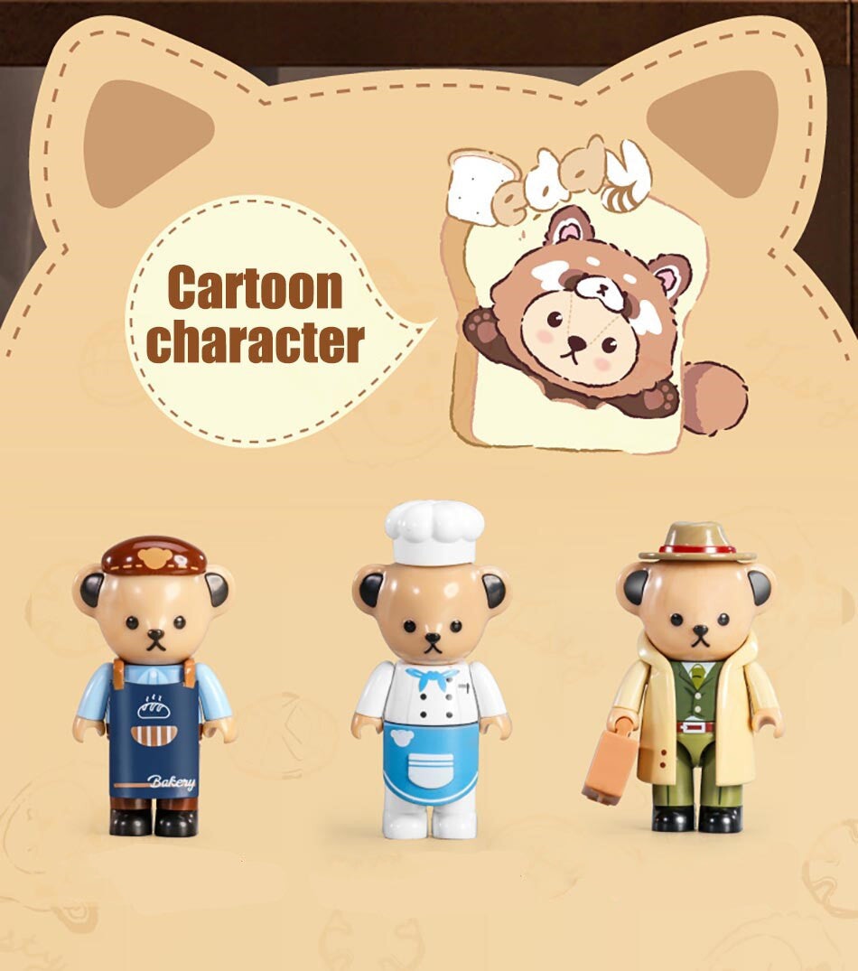 Skanto | Honey Bear Cupcakes & Cookies Bakeri Mikro Byggeklosser