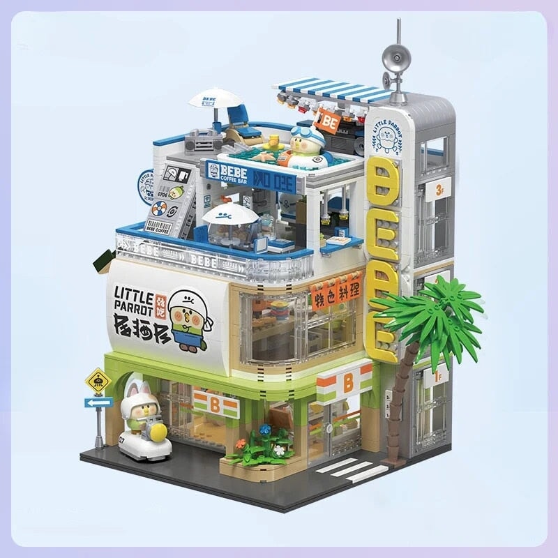 Skanto | Japansk BeBe Shopping Mall Byggeklosser Sett