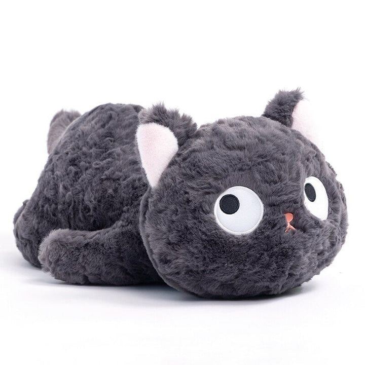 Skanto | Jiji den fluffy svarte katten kosedyr som ligger ned