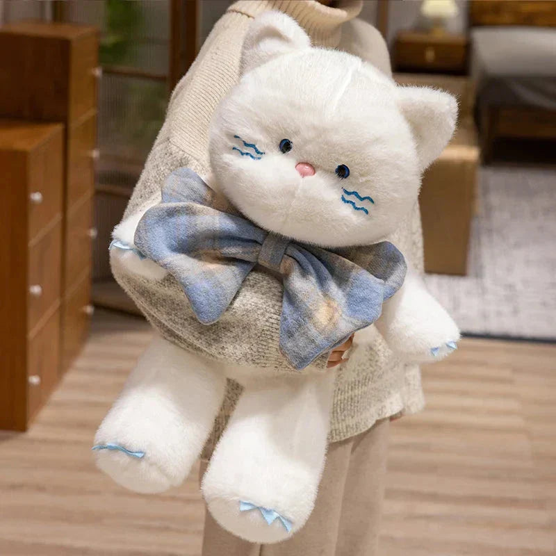 Skanto | Kawaii Katt Teddybjørn Slips Plysjdyr