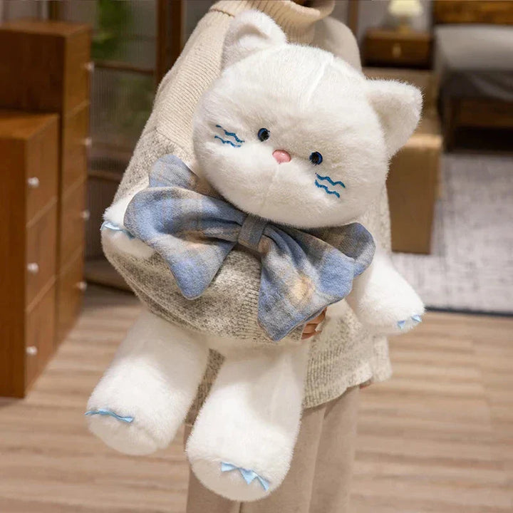 Skanto | Kawaii Katt Teddybjørn Slips Plysjdyr