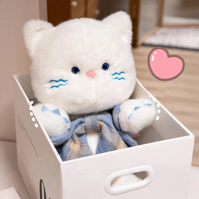 Skanto | Kawaii Katt Teddybjørn Slips Plysjdyr