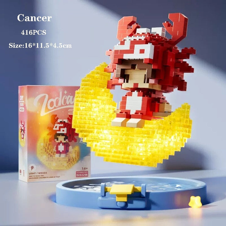 Skanto | Kawaii Chibi Moon Zodiac Stjernesystemer Nano Byggeklosser