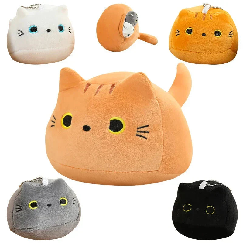 Skanto | Kawaii Chunky Katt Plushies med Kattunger