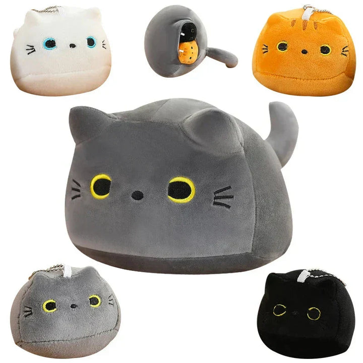 Skanto | Kawaii Chunky Katt Plushies med Kattunger