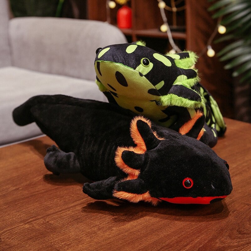 Norvo | Kawaii Fargerik Likelike Axolotl Plushie Familie
