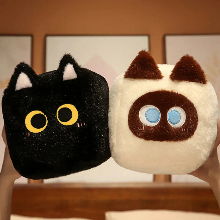 Skanto | Kawaii Fluffy Cube Cat Plushie Collection
