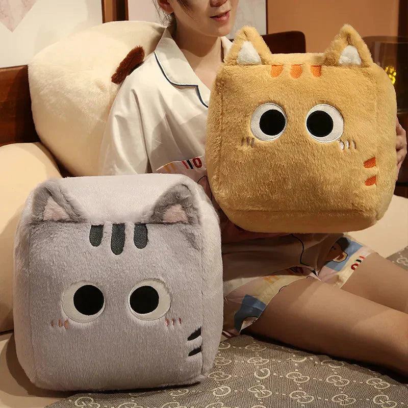Skanto | Kawaii Fluffy Cube Cat Plushie Collection