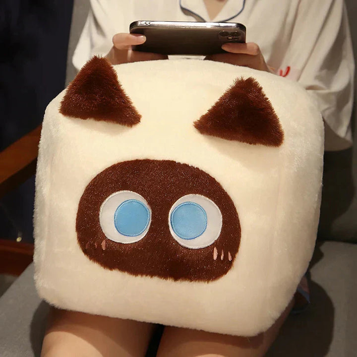 Skanto | Kawaii Fluffy Cube Cat Plushie Collection