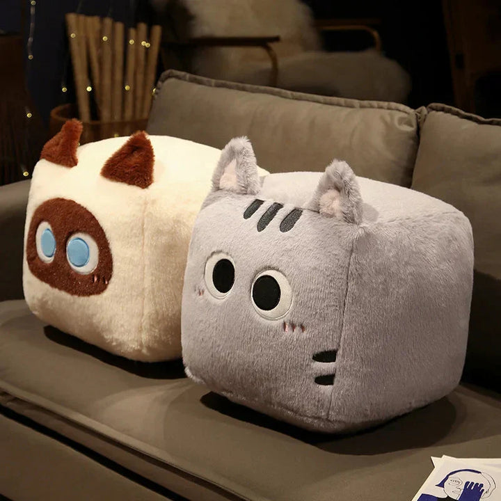 Skanto | Kawaii Fluffy Cube Cat Plushie Collection