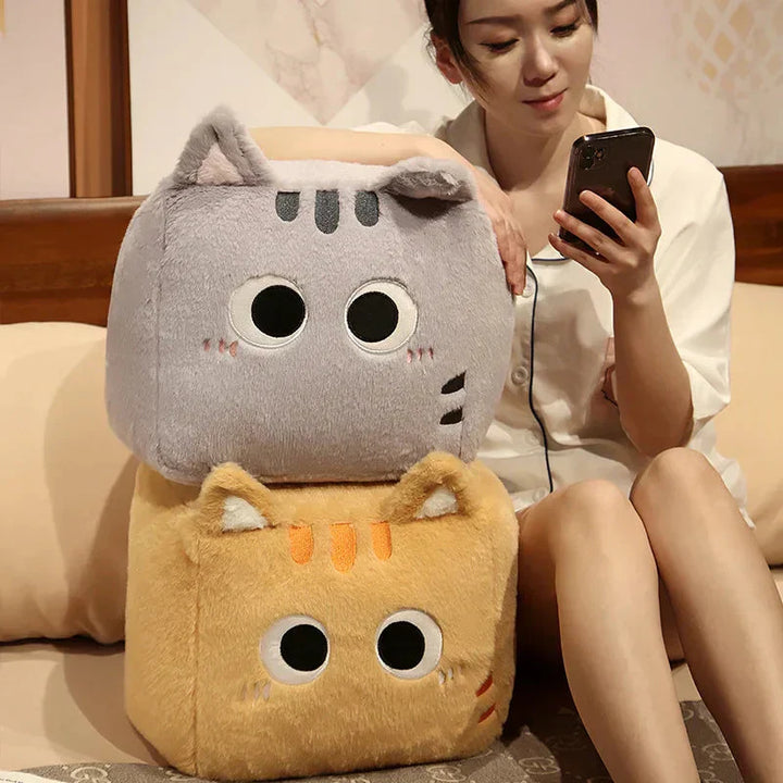 Skanto | Kawaii Fluffy Cube Cat Plushie Collection