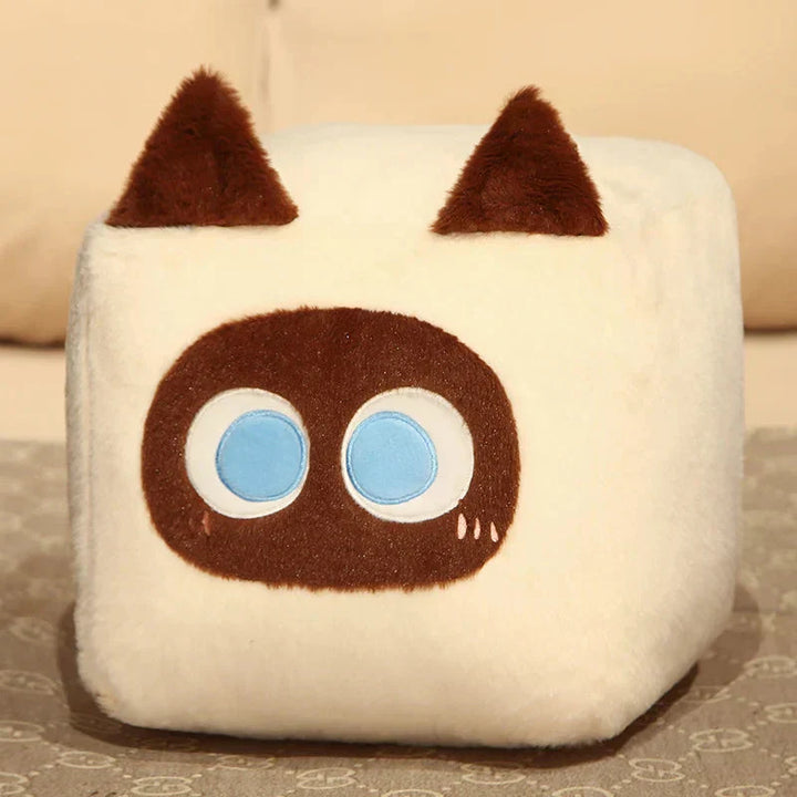 Skanto | Kawaii Fluffy Cube Cat Plushie Collection