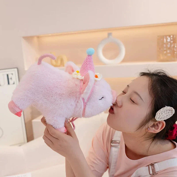 Skanto | Kawaii Fluffy Villsvin Plüsj leketøy
