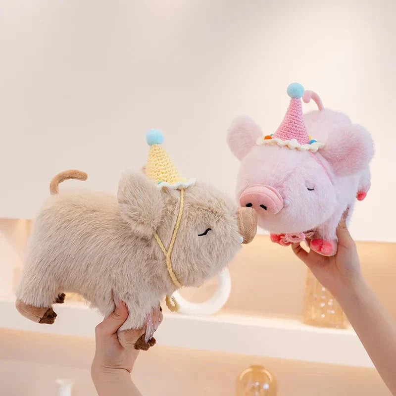 Skanto | Kawaii Fluffy Villsvin Plüsj leketøy