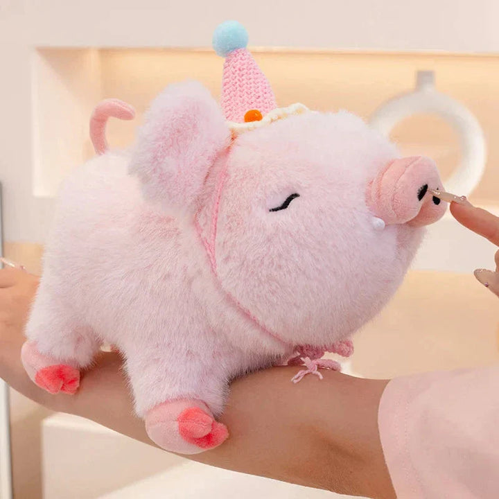 Skanto | Kawaii Fluffy Villsvin Plüsj leketøy