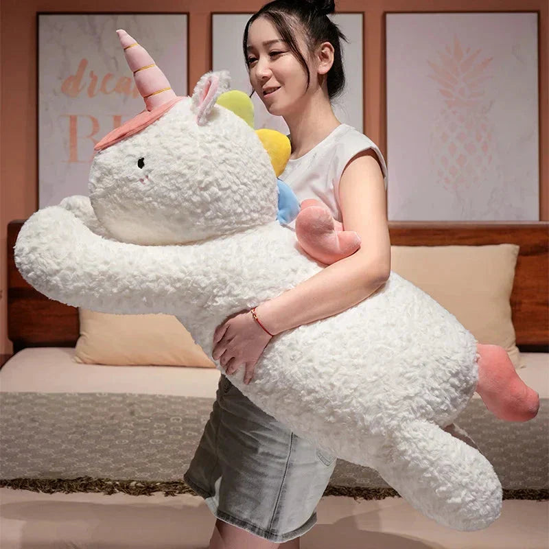Skanto | Kawaii Giant Chibi Hvit Enhjørning Plushie