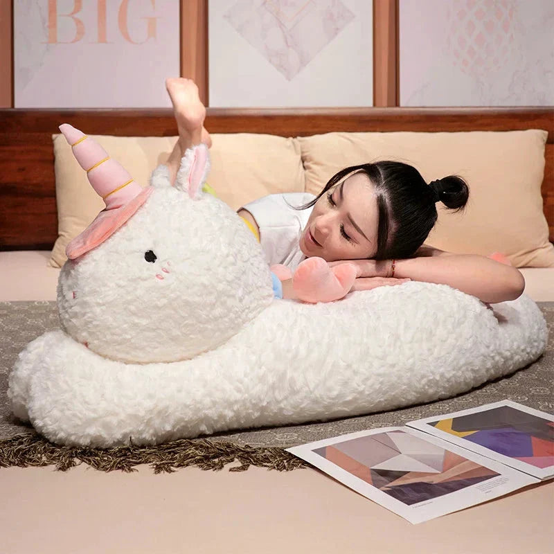 Skanto | Kawaii Giant Chibi Hvit Enhjørning Plushie