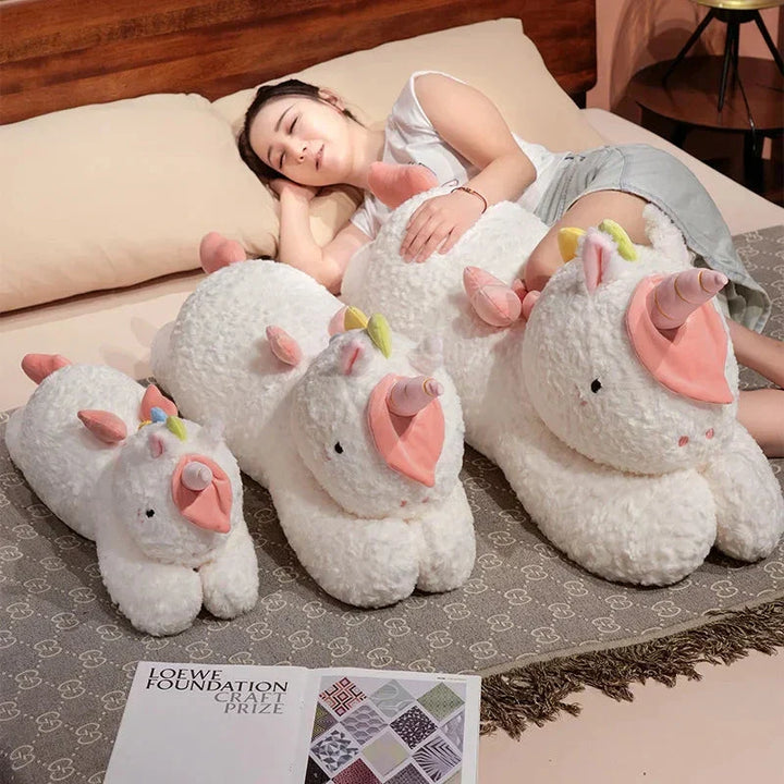 Skanto | Kawaii Giant Chibi Hvit Enhjørning Plushie