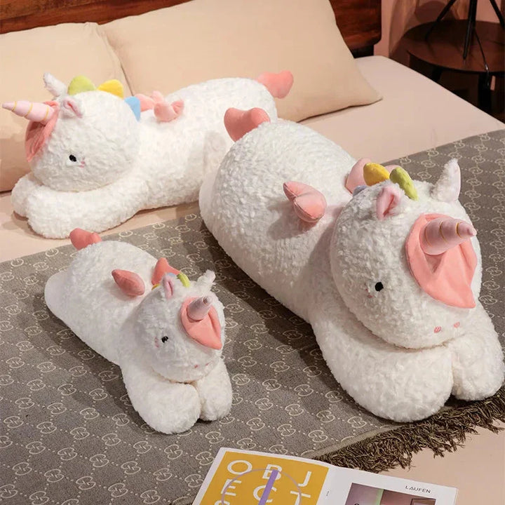 Skanto | Kawaii Giant Chibi Hvit Enhjørning Plushie