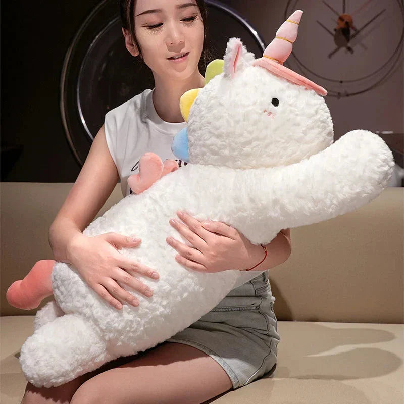 Skanto | Kawaii Giant Chibi Hvit Enhjørning Plushie