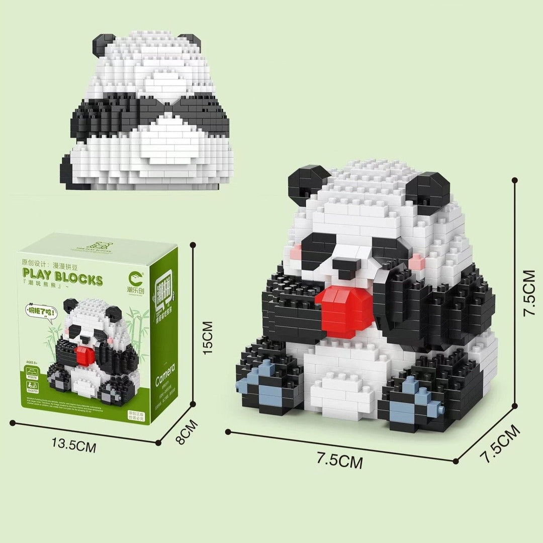 Skanto | Kawaii Panda 3-i-1 Nano Byggekloss Samling 2