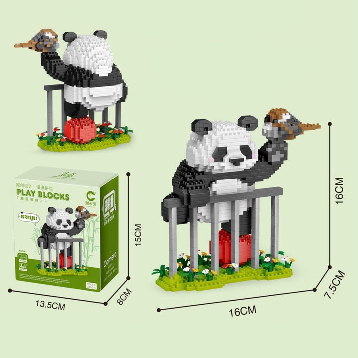 Skanto | Kawaii Panda 3-i-1 Nano Byggekloss Samling 2