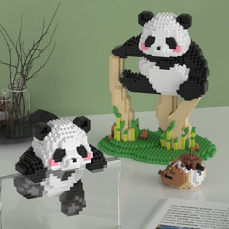Skanto | Kawaii Panda 3-i-1 Nano Byggekloss Samling 2