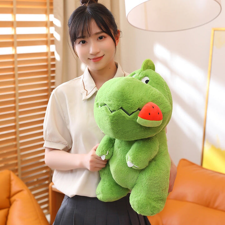 Skanto | Kawaii Rosa Grønn Fluffy Dinosaur Plushies