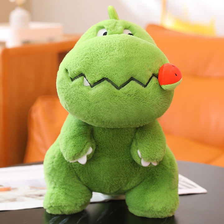 Skanto | Kawaii Rosa Grønn Fluffy Dinosaur Plushies